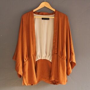 Silky orange wrap